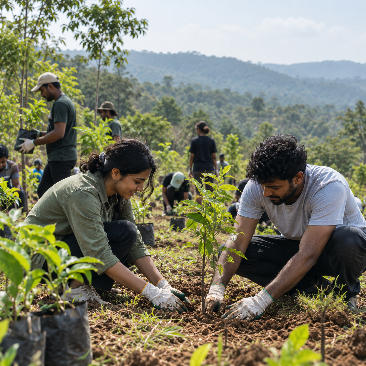 community tree planting day